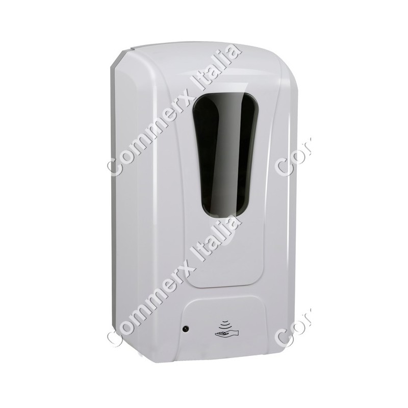 Dosatore automatico a muro di Gel/Sapone/Liquidi + Luce Battericida UV-c libera installazione ml.1000 CE a pile o 220v